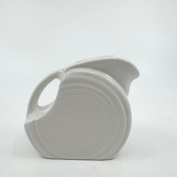 Homer Laughlin Fiesta 5-ounce Mini Disk Pitcher Serveware Ceramic Scarlet White - Picture 4 of 7